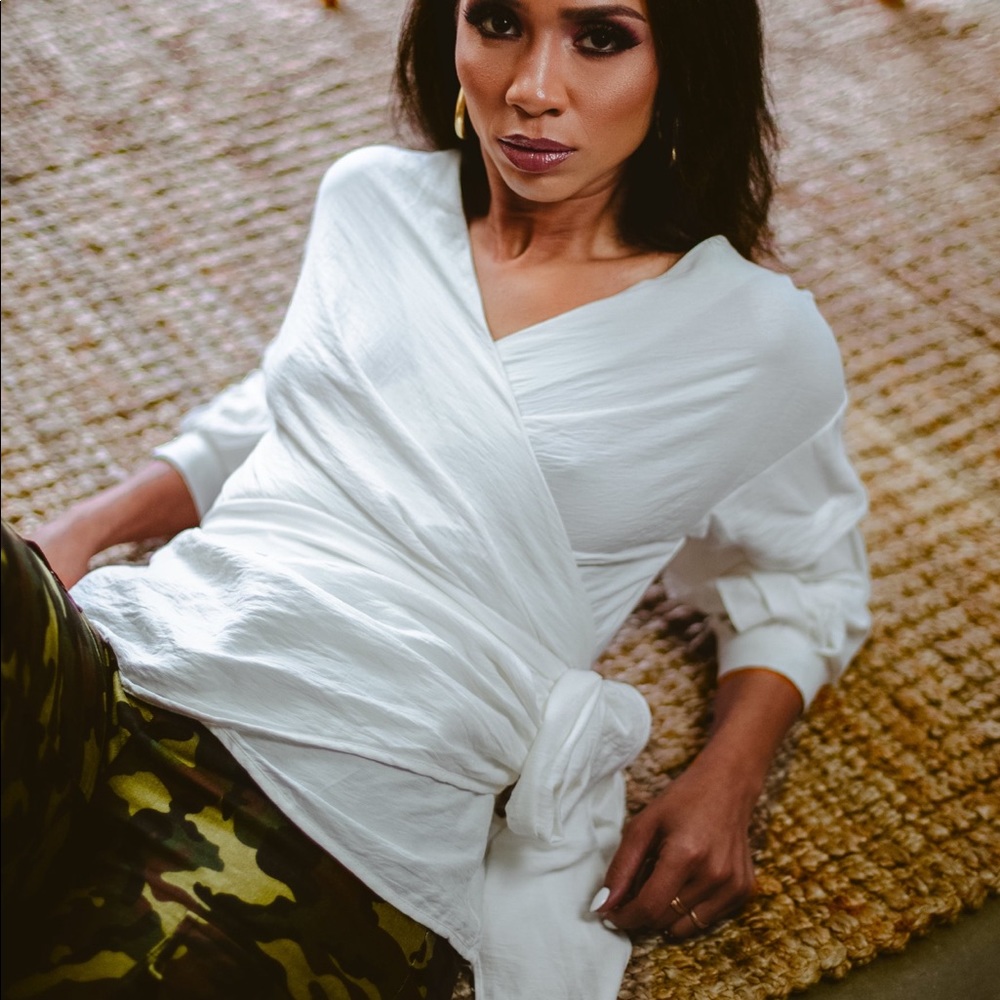 Wrap Tie Blouse